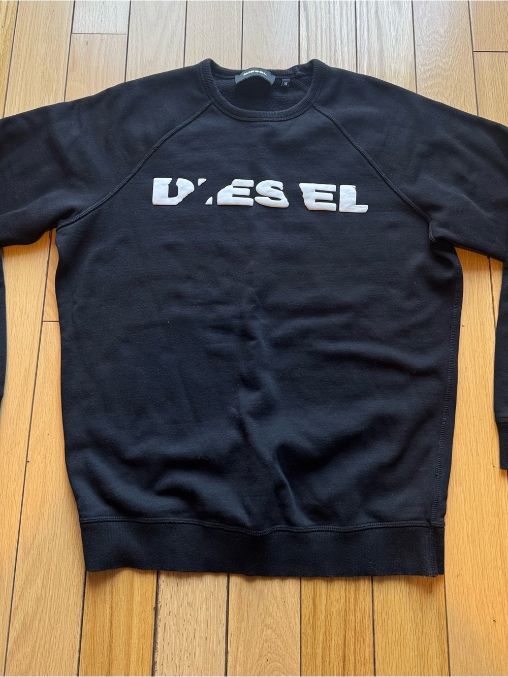 Diesel Black Crewneck with White Logo